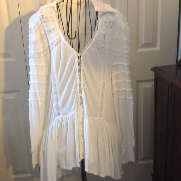 Free People Tops - Free People Tunic White